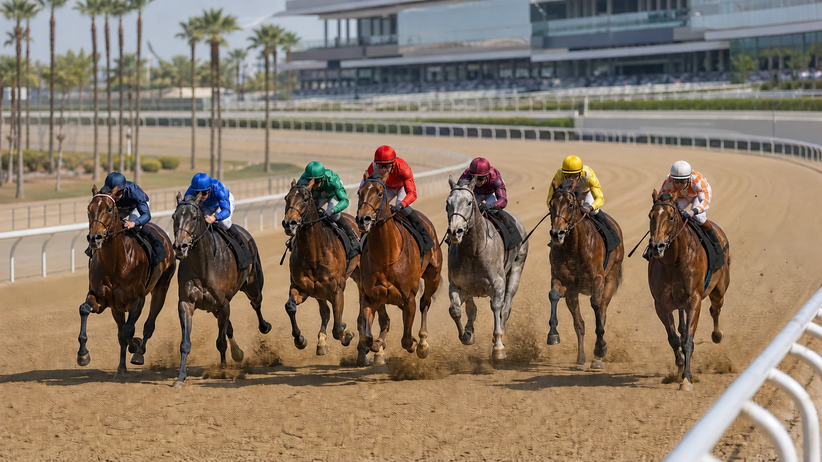海外競馬のダートレースイメージ